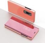 Clear View Cover + Screenprotector for Galaxy A50 _ RozeGoud, Verzenden, Nieuw, Overige modellen, Hoesje of Tasje