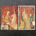 Ansichtkaarten Musée de Cluny Parijs De Dame en de Eenhoorn, Verzamelen, Ansichtkaarten | Buitenland, Frankrijk, Ongelopen, Ophalen of Verzenden