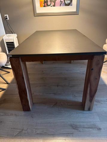 Xooon Houten Eettafel met Grijs Blad beschikbaar voor biedingen