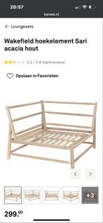 Wakefield Hoekelement Sari Acacia Hout, Tuin en Terras, Tuinsets en Loungesets, 3 zitplaatsen, Nieuw, Ophalen of Verzenden, Loungeset