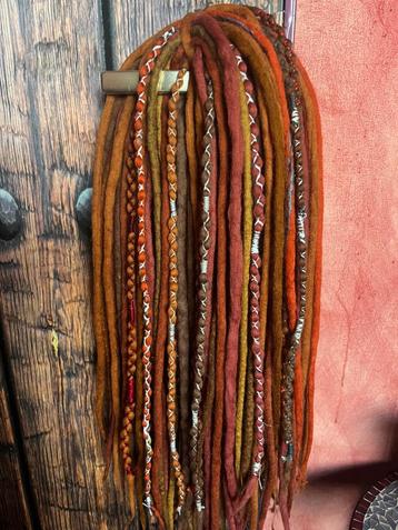 Nieuwe wol dread set van 65 dubbele dreads nu 199€ beschikbaar voor biedingen