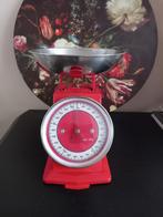 Vintage retro weegschaal rood, Witgoed en Apparatuur, Weegschalen, Minder dan 10 kg, Keukenweegschaal, 1 tot 500 gram, Ophalen of Verzenden