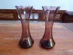 2 art deco optisch geblazen glazen vaasjes, Doyen
