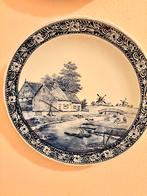 Delfts blauw wandborden 40cm, Antiek en Kunst, Ophalen