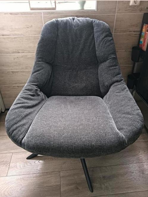 Antraciet kleurige fauteuil, Huis en Inrichting, Fauteuils, Zo goed als nieuw, Stof, 50 tot 75 cm, Minder dan 75 cm, Ophalen