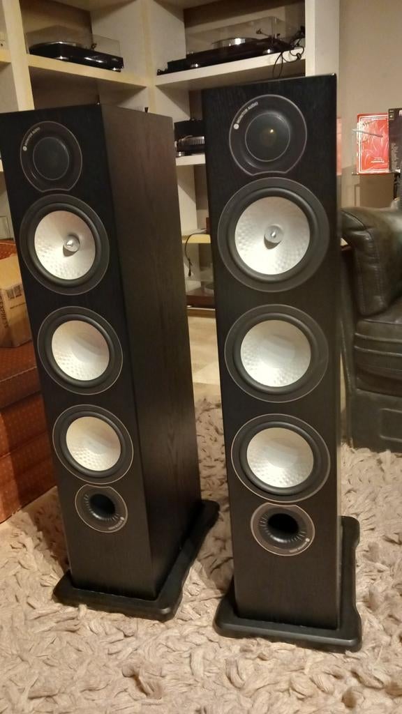 Monitor Audio RX 8 silver, Audio, Tv en Foto, Luidsprekers, Zo goed als nieuw, Front, Rear of Stereo speakers, 60 tot 120 watt