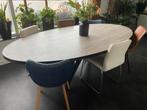 Grote ovalen tafel, Huis en Inrichting, Tafels | Eettafels, 200 cm of meer, Industriële look, Metaal, 100 tot 150 cm