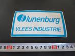 sticker transparant LUNENBURG vlees industrie, Ophalen, Zo goed als nieuw