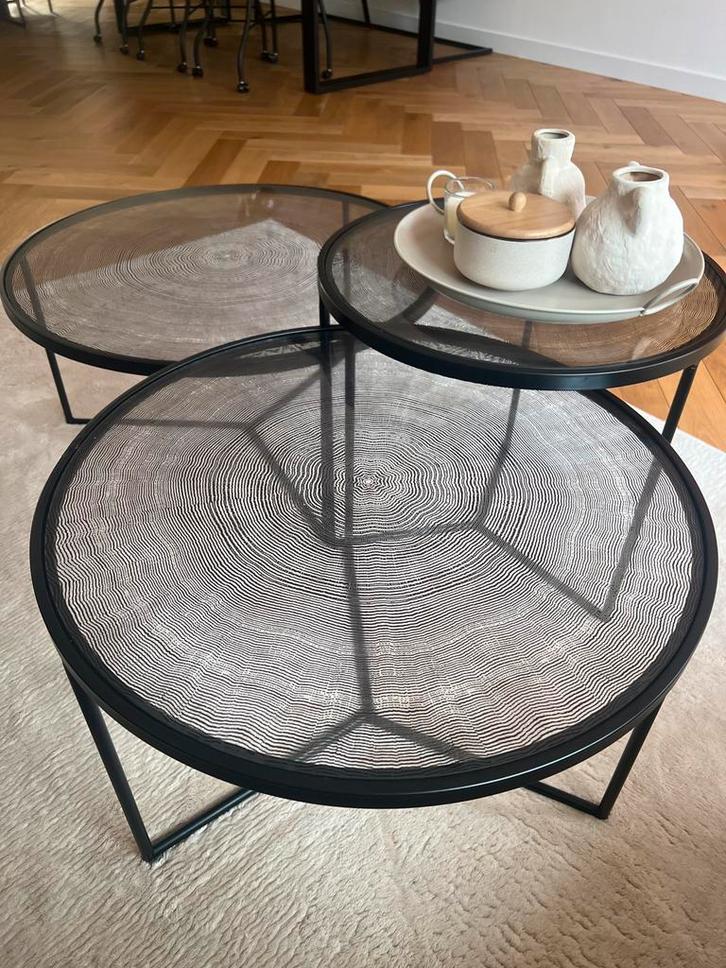 Salontafel set – modern & stijlvol (3-delig), Huis en Inrichting, Tafels | Salontafels, Gebruikt, Minder dan 50 cm, 50 tot 100 cm