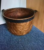 Antieke Koperen Houtbak Open Haard, Antiek en Kunst, Antiek | Koper en Brons, Ophalen of Verzenden, Koper