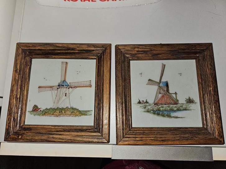 Tegels Makkum Tichelaar - Set van 2, Antiek en Kunst, Antiek | Wandborden en Tegels, Ophalen of Verzenden