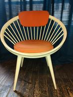 Vintage Cirkel stoel, Huis en Inrichting, Stoelen, Ophalen, Gebruikt, Wit, Eén