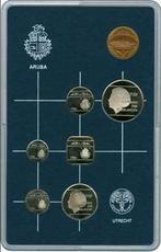 Muntset Aruba (Beatrix) 1986, FDC, Ophalen of Verzenden, Noord-Amerika