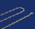 Korte 14 karaat Gouden Ketting Ankerschakel 40cm Halsketting, Jw, Verzenden, Nieuw, Info@juwelenwereld.nl