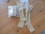 Compressiekousen met rits, twee paar, maat S/M, nieuw., Ophalen, Nieuw, Zwart
