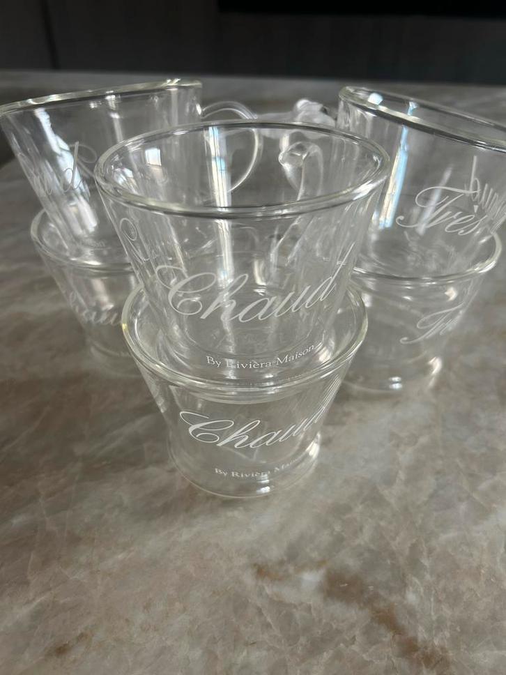 Rivièra Maison Tres Chaud Glazen Set, Huis en Inrichting, Keuken | Servies, Nieuw, Glas of Glazen, Overige stijlen, Glas, Ophalen of Verzenden