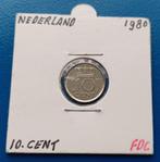 Nederland 10 cent 1980 - Juliana FDC, Postzegels en Munten, Munten | Nederland, Verzenden, Koningin Juliana, 10 cent, Losse munt