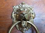 Messing leeuwenkop met ring voor deur, Ophalen of Verzenden