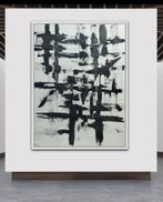 Zwart-wit abstract kunstwerk - op aanvraag, Ophalen of Verzenden