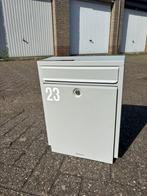 Decayeux Brievenbus D100 Zilvergrijs /  Brabantia B100 Zilve, Ophalen, Zo goed als nieuw, Rvs, Wandbrievenbus