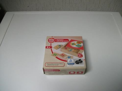 Alfabet leer spel, Kinderen en Baby's, Speelgoed | Houten speelgoed, Gebruikt, Overige typen, Ophalen of Verzenden