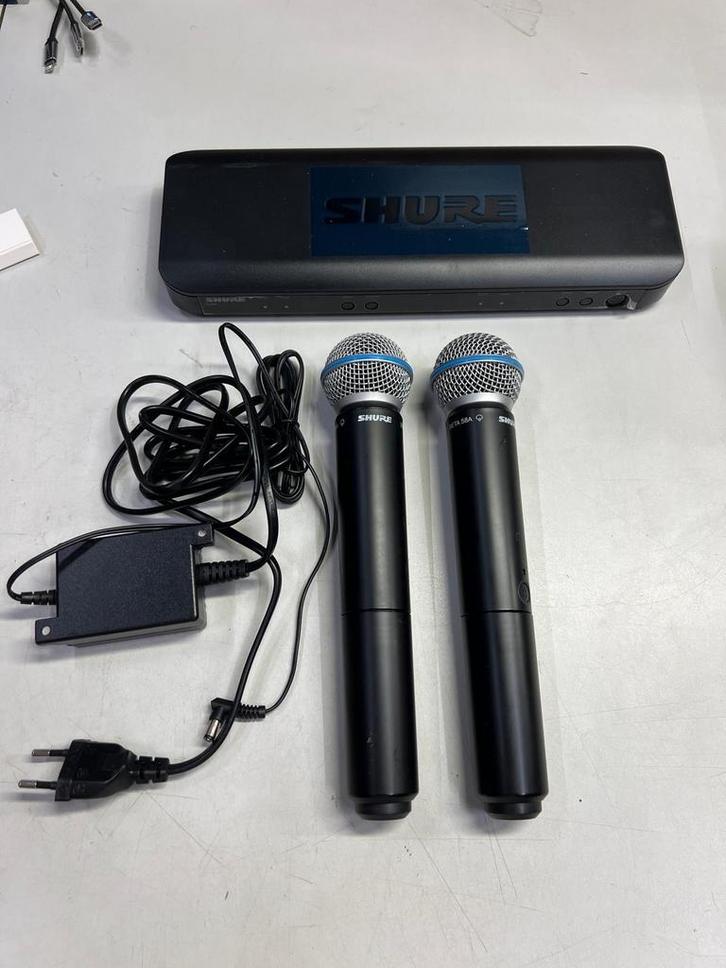 Shure BLX288 B58 Draadloos Microfoonsysteem, Muziek en Instrumenten, Microfoons, Gebruikt, Zangmicrofoon, Draadloos, Ophalen of Verzenden