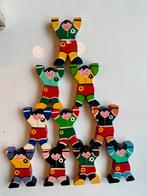 Stapelbare houten poppetjes, 10 stuk, Ophalen of Verzenden, Gebruikt, Jongen of Meisje