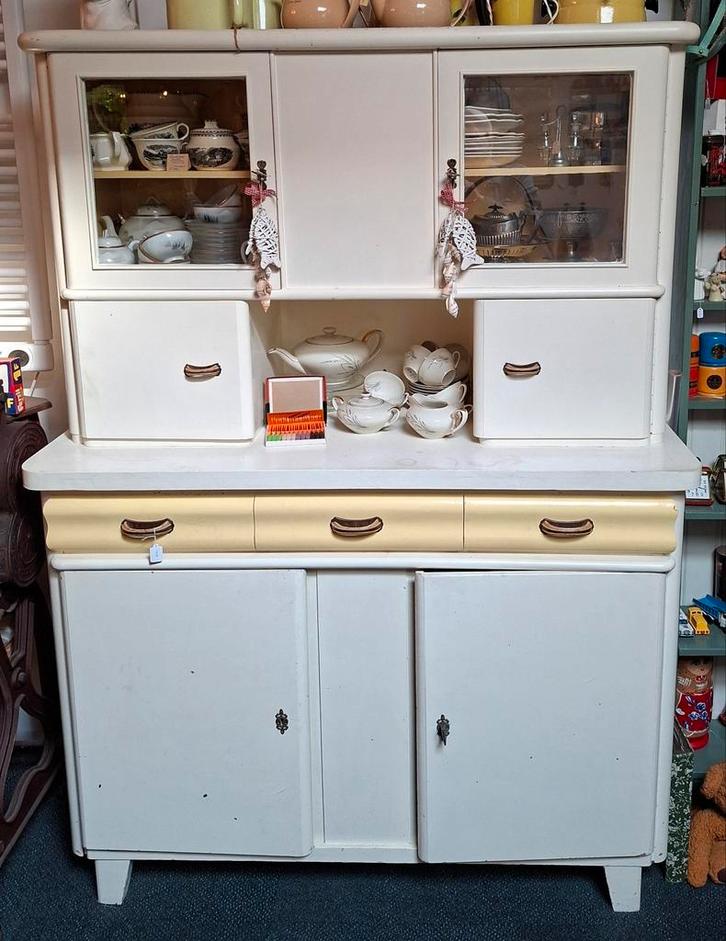 Antieke keukenkast met voorraadbakjes keuken vintage, Antiek en Kunst, Antiek | Meubels | Kasten, Ophalen