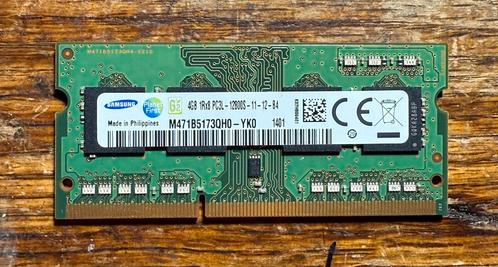 4GB Samsung PC3-12800 DDR3-1600MHz SoDimm M471B5173QH0 -YK0, Computers en Software, RAM geheugen, Zo goed als nieuw, Laptop, 4 GB