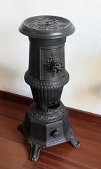Antieke franse gietijzeren potkachel houtkachel godin, Huis en Inrichting, Kachels, Ophalen, Gebruikt, Hout, Houtkachel