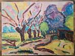 P.C. Kuiper schilderij – De Ploeg stijl – 6080 cm, Antiek en Kunst, Ophalen of Verzenden