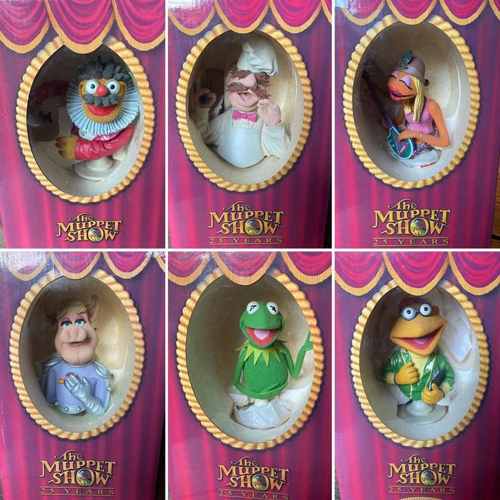 Muppet Show Bust set o.a. Swedish Chef Kermit Janice Scooter, Verzamelen, Poppetjes en Figuurtjes, Zo goed als nieuw, Ophalen of Verzenden