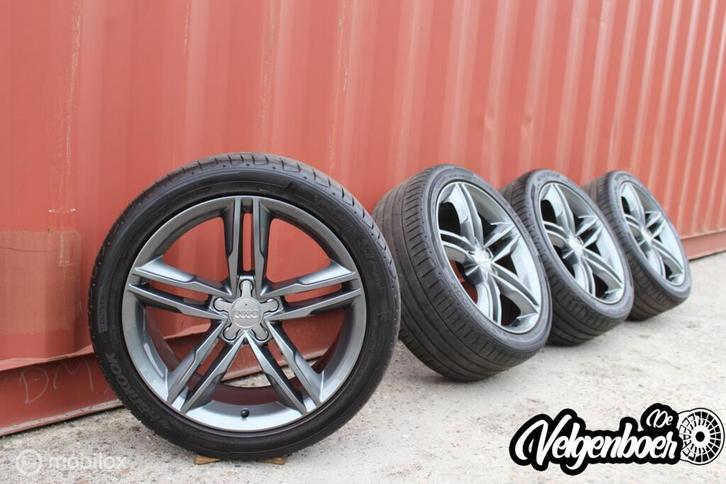 Audi A4 / A5 velgen + Hankook zomerbanden | 18 inch | ZGAN!, Auto-onderdelen, Banden en Velgen, Banden en Velgen, Zomerbanden