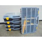 5 Nieuwe SORTEERKOFFERS afmeting: 460 x 350 x 81 mm Blauw, Ophalen, Nieuw