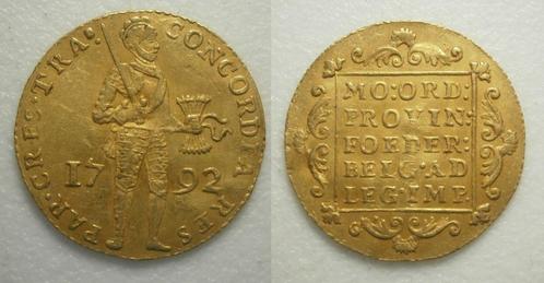 Utrecht Gouden Dukaat 1792, Postzegels en Munten, Munten | Nederland, Losse munt, Overige waardes, Vóór koninkrijk, Goud, Ophalen of Verzenden