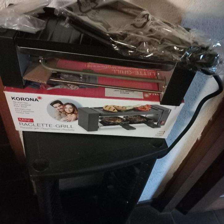 Gourmet - Raclette set 2 persoons, Witgoed en Apparatuur, Grillplaten, Nieuw, Ophalen of Verzenden