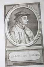 18e eeuws portret van Ulrich Zwingli, Antiek en Kunst, Ophalen of Verzenden