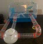 Hamsterkooi met buizensysteem en ufo-woning en toebehoren, Dieren en Toebehoren, Kooi, Gebruikt, Minder dan 75 cm, Hamster
