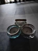 Theelicht glaasjes (2), Overige materialen, Gebruikt, Overige kleuren, Ophalen of Verzenden