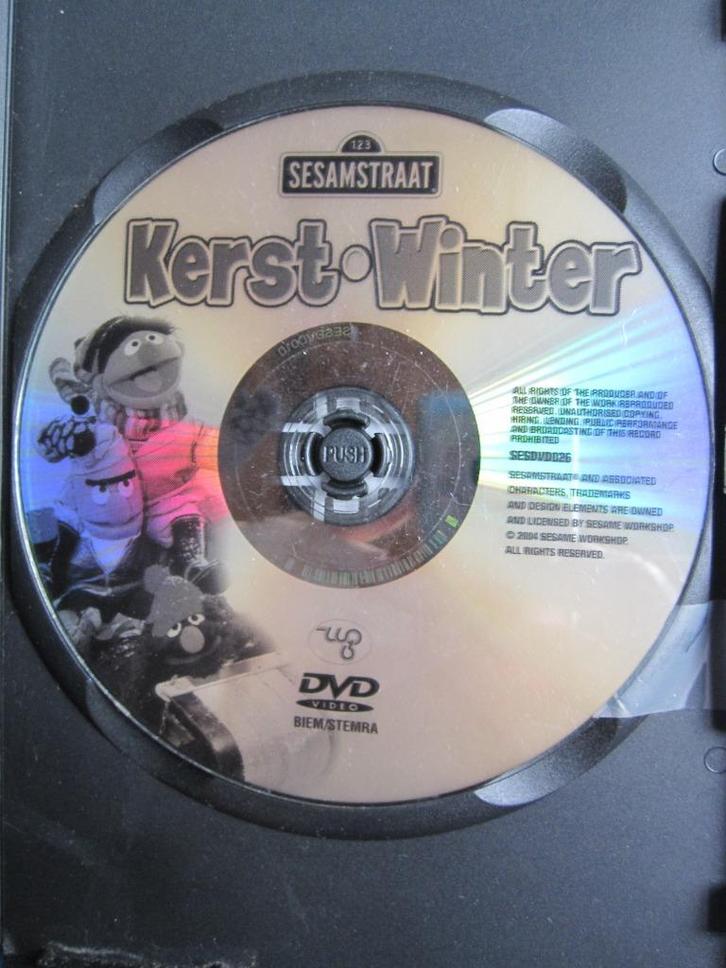 Sesamstraat - Kerst - Winter, Cd's en Dvd's, Dvd's | Kinderen en Jeugd, Zo goed als nieuw, Tv fictie, Educatief, Alle leeftijden