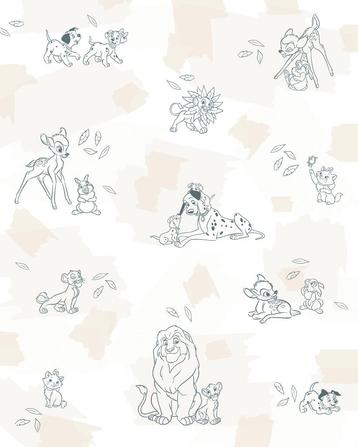 Disney Animals vlies behang, Disney dieren, Bambi, Lion King beschikbaar voor biedingen