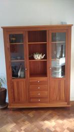 Massief kersenhouten buffetkast, Huis en Inrichting, Kasten | Vitrinekasten, Ophalen, Gebruikt, 100 tot 150 cm, 200 cm of meer