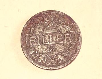 Oude Hongaarse 2 Fillér Munt - 1918 beschikbaar voor biedingen