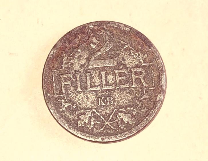 Oude Hongaarse 2 Fillér Munt - 1918, Postzegels en Munten, Munten | Nederland, Losse munt, Overige waardes, Vóór koninkrijk, Ophalen of Verzenden