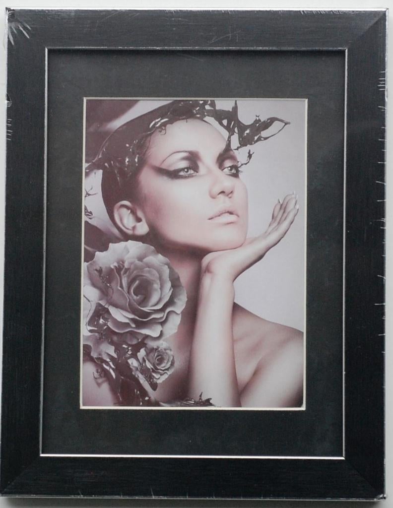 Fotolijst zwart zilver 13x18 cm, Verzenden, Geen, Henzo International, Zo goed als nieuw