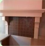 Schouw - Decoratieve Haardombouw, Ophalen, Gebruikt, 150 tot 200 cm, 25 tot 50 cm