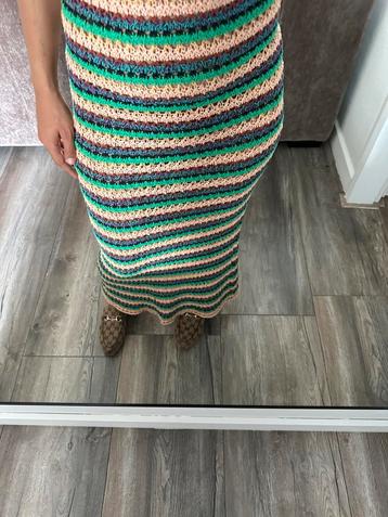 Knit wollen jurk dress gebreid S M nieuw wol strand bikini beschikbaar voor biedingen