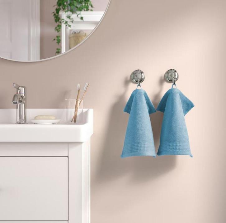Partij 4-pack blauwe gezichtsdoekjes 30x30cm, Huis en Inrichting, Badkamer | Badtextiel en Accessoires, Nieuw, Gastendoekje, Blauw
