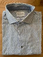 Michaelis bijtjes motief wit/blauw lange mauw 42/7 slimfit, Kleding | Heren, Overhemden, Ophalen of Verzenden, Zo goed als nieuw