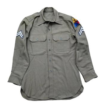 WWII US Wool Shirt 14th Armored Division beschikbaar voor biedingen